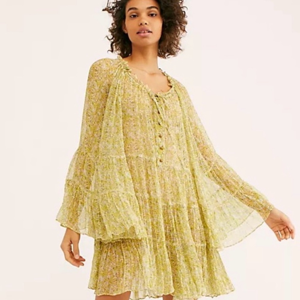 Free people love ya mini dress ECU medium